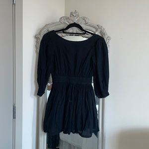 Free people mini dress with low back